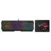 B1700 Neon Gaming Keyboard Mouse Mousepad Combo